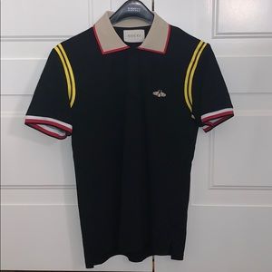 Gucci Polo with Bee Embroidered Detail